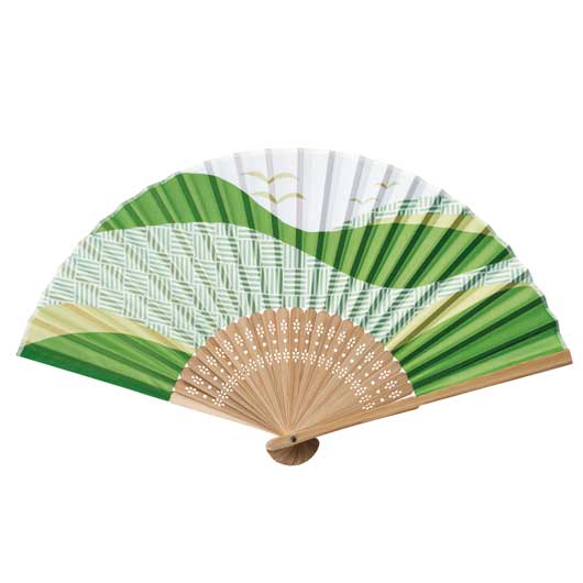夏景色扇子画像2