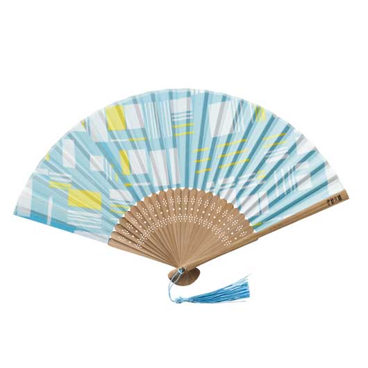 伊砂文様　涼彩扇子画像2