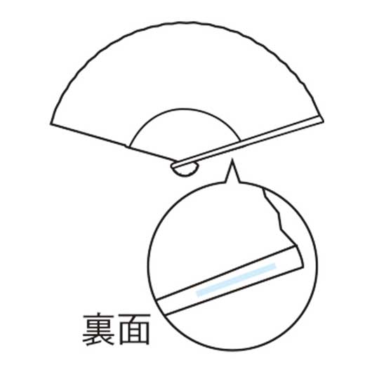 伊砂文様　涼彩扇子画像10