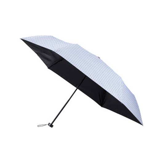  モノクロ和柄　晴雨兼用折りたたみ傘