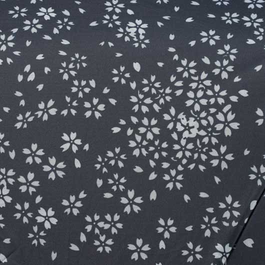 モノクロ和柄　晴雨兼用折りたたみ傘画像9