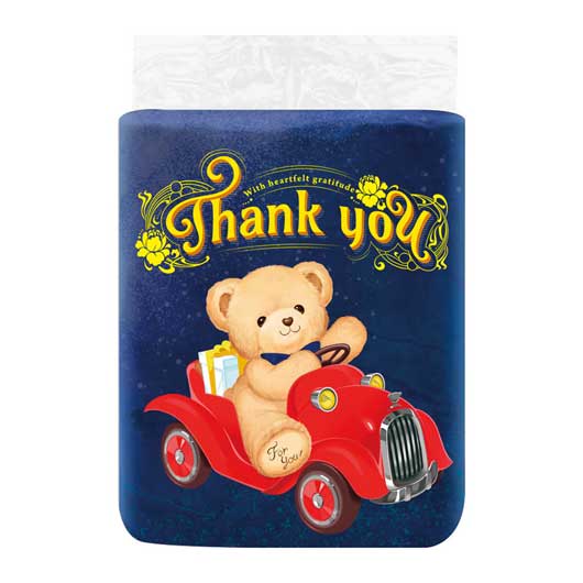 【24個単位】テディベアトイレットロール４ロール（ダブル）画像2