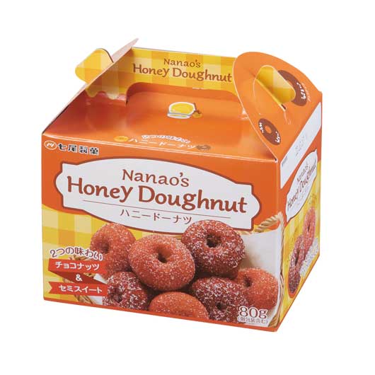  【120個単位】２つの味のハニードーナツ８０ｇ