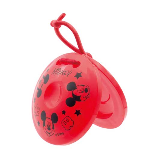  キャラクター顔柄カラフルカスタネット