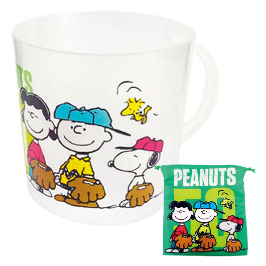  スヌーピー　コップ＆巾着セット