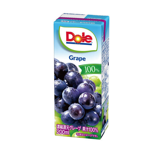  【90個単位】Ｄｏｌｅ１００％パックジュース　グレープ
