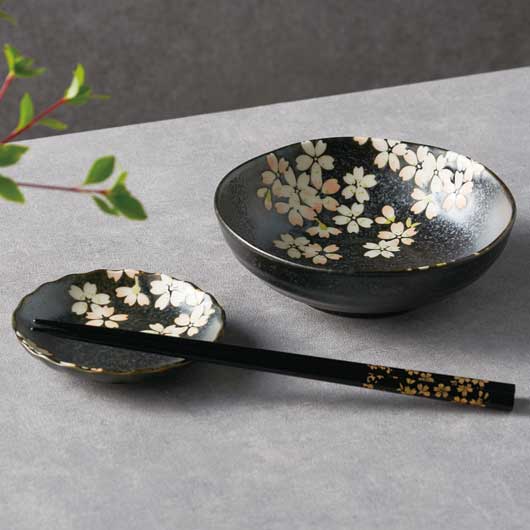 【48個単位】宇野千代　リサイクル陶器「しずか桜」中鉢画像3