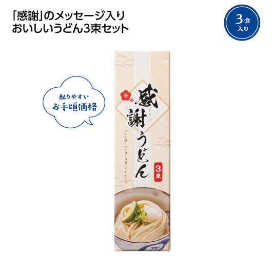  【100個単位】感謝うどん３束