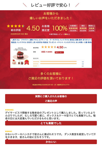 【プチギフト 500円】ルプティール　ケーキタオル
タオルハンカチ ミニタオル かわいい おしゃれ  実用ギフト 結婚式 ２次会 センスのいい 実用ギフト 粗品 販促品 景品 イベント ノベルティ画像8