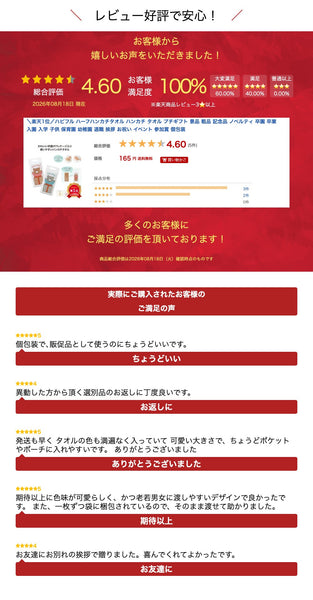 【プチギフト 200円】ハピフル　ハーフハンカチタオル
タオルハンカチ ミニタオル かわいい 卒園記念品 嬉しかったもの 卒園 記念品 卒園祝い 入学祝い お祝い 引っ越し 挨拶 景品 特典 粗品 ノベルティ画像10
