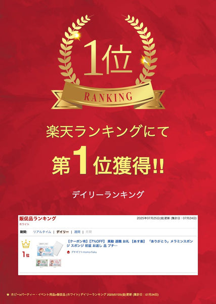 「ありがとう」メラミンスポンジ画像2