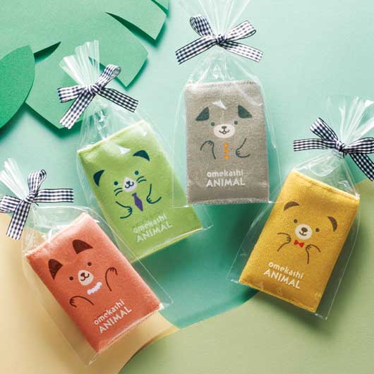【プチギフト 200円】おめかしアニマル　ハーフハンカチタオル
卒園祝い 卒園記念品 子供が喜ぶ 嬉しかったもの タオル かわいい 入園 進級 卒園 卒園児 プレゼント 幼稚園 保育園 子供会 入学 粗品 販促品 景品 イベント画像3