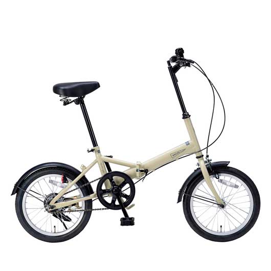 折畳自転車１６インチ　サンドベージュ画像2
