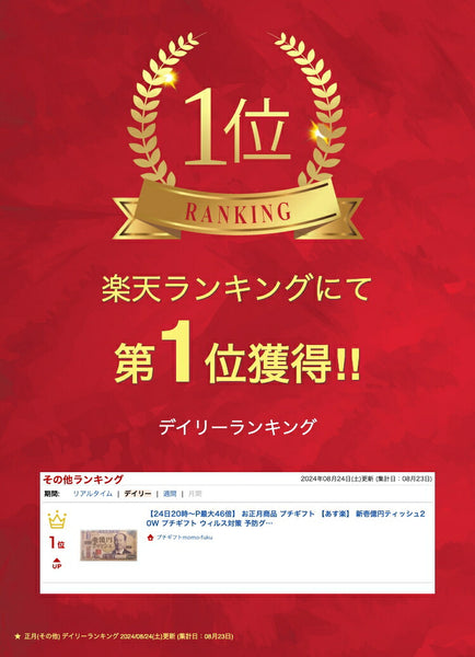 【プチギフト 100円】新壱億円ティッシュ２０Ｗ
結婚式 二次会 面白い キッチン用品 プレゼント ノベルティ 小ロット イベント 景品 おすすめ ちょっとしたお礼 お菓子以外画像2