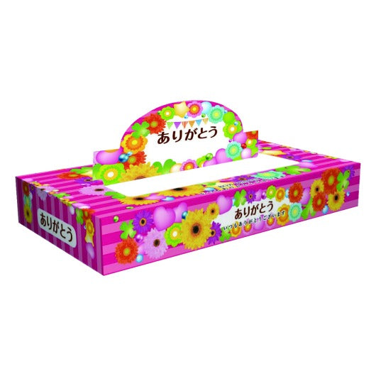 【300個単位】ありがとうＢＯＸティッシュ４０Ｗ画像2