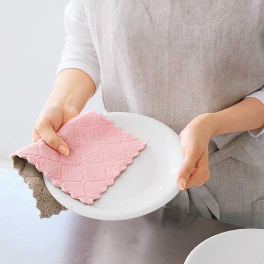 リバーシブルカラー　キッチンクロス２枚組画像4