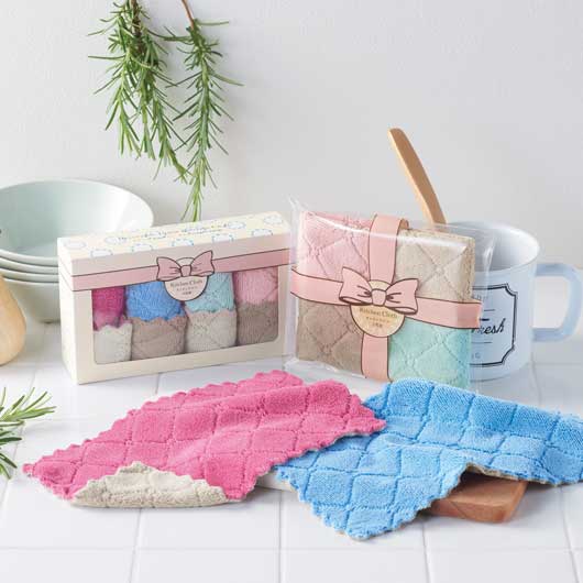 リバーシブルカラー　キッチンクロス２枚組画像6