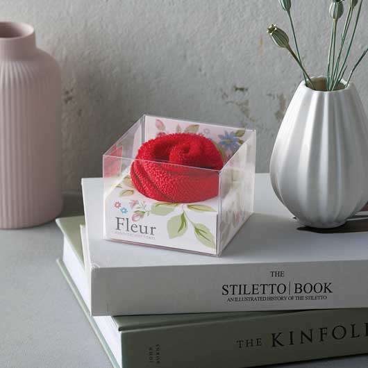【プチギフト 300円】フルール　フラワーギフトタオル
タオルハンカチ ミニタオル お花 ローズ 紅白 かわいい おしゃれ  実用ギフト 結婚式 ２次会 センスのいい 実用ギフト 粗品 販促品 景品 イベント ノベルティ画像2