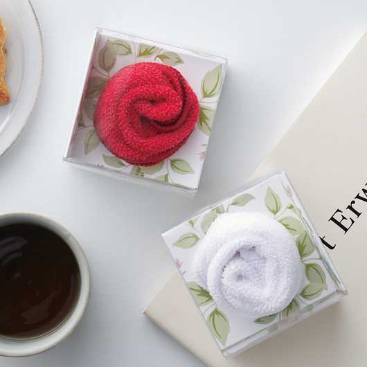 【プチギフト 300円】フルール　フラワーギフトタオル
タオルハンカチ ミニタオル お花 ローズ 紅白 かわいい おしゃれ  実用ギフト 結婚式 ２次会 センスのいい 実用ギフト 粗品 販促品 景品 イベント ノベルティ画像3