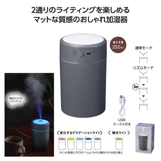  ２パターンライト加湿器