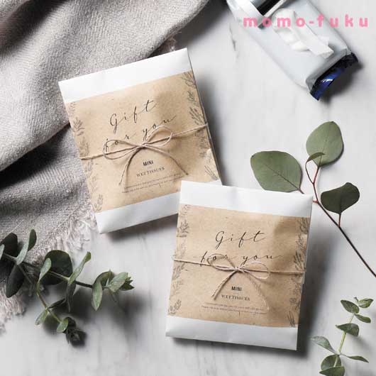 【プチギフト 300円】ナチュラルウェット（ウェットティッシュ）
結婚式 二次会 退職 雑貨 おしゃれ ウェットティッシュ ギフト 実用的 イベント ノベルティ 小ロット ありがとう画像6