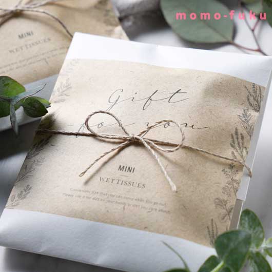 【プチギフト 300円】ナチュラルウェット（ウェットティッシュ）
結婚式 二次会 退職 雑貨 おしゃれ ウェットティッシュ ギフト 実用的 イベント ノベルティ 小ロット ありがとう画像7