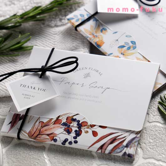 【プチギフト 300円】プチサボン（紙石鹸）
結婚式 二次会 退職 雑貨 おしゃれ 石鹸 ギフト 実用的 イベント ノベルティ 小ロット画像7
