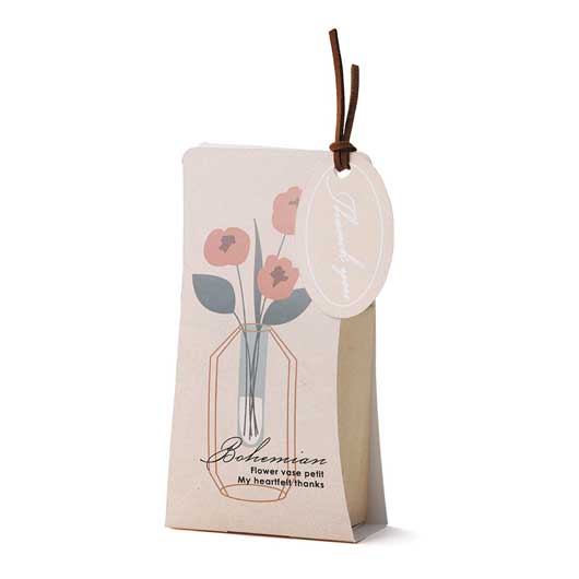【プチギフト 300円】 フラワーベーススタンド（ハートクッキー）1個当たり300円 ３０個セット
ウェルカムギフト カード付  かわいい 棚付き リーフ おしゃれ ハッピー 結婚式 お祝い 人気 5種柄 画像7