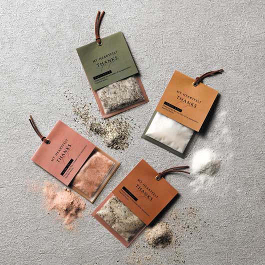 【プチギフト 350円】 ソルトスパイス
おしゃれ ありがとう 感謝 4種 調味料 便利 退職 販促品 景品 お礼画像9