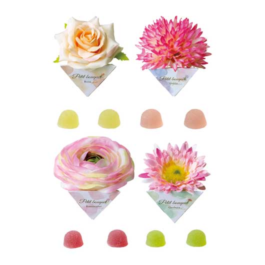 【プチギフト 300円】 ウェルカムフルール（フルーツゼリー）４０個セット
ウェルカムボード かわいい お菓子 名入れ カード付 結婚式 二次会 ありがとう 感謝 大切な日画像2