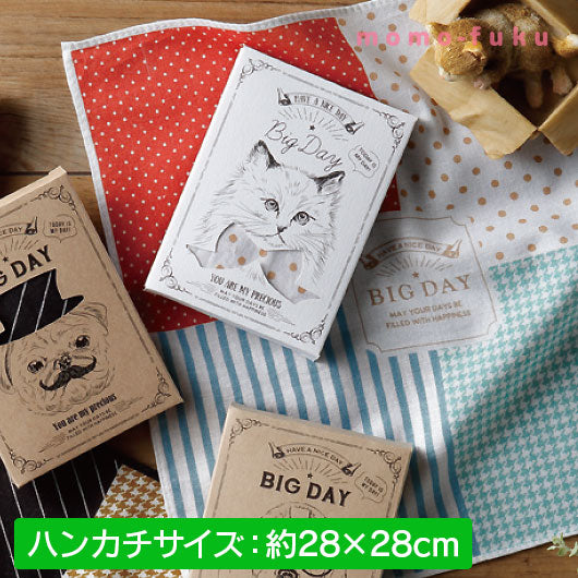 【プチギフト 300円】 Nice Cats!
ハンカチ おしゃれ 4種 ネコ かわいい 幸せメッセージ 記念品 結婚式 実用的画像3