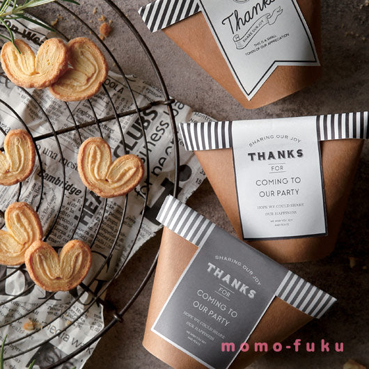 【プチギフト 300円】Oh! ジャクソン（ハートパイミニ）　
おしゃれ　欧文メッセージ6種　色んなありがとう　
結婚式　ご挨拶　退職　　画像3