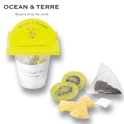  【プチギフト 400円】 Ｗｉｔｈ フルーツティー アップル＆ピーチ １個
フレーバーティ ドライフルーツ OCEAN＆TERRE おしゃれ お礼 販促品 プレゼント