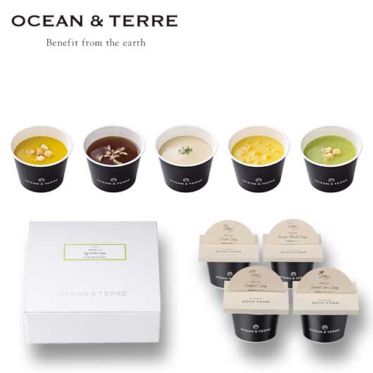 【プチギフト 1000円】 北海道 野菜ＣＵＰスープセットＡ
詰合せ 野菜スープ OCEAN＆TERRE おしゃれ オーガニック 人気 熨斗 手土産 プレゼント画像3