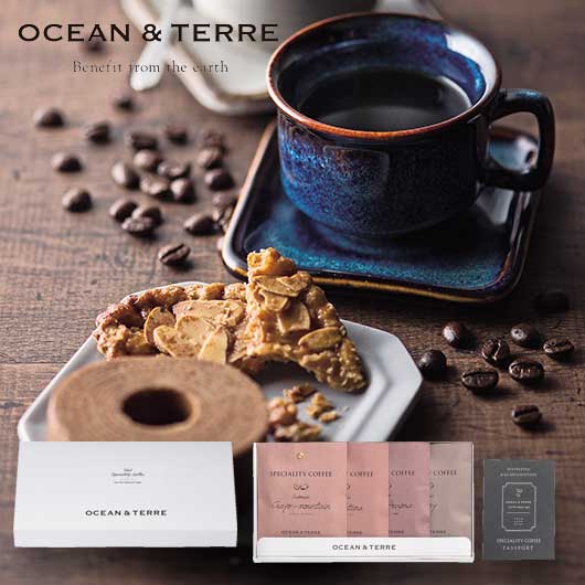  【プチギフト 1000円】 Ｓｐｅｃｉａｌｉｔｙ ＣｏｆｆｅｅセットＤ
ドリップコーヒー  4種アソート OCEAN＆TERRE 説明書 熨斗 ご挨拶 お礼 手土産