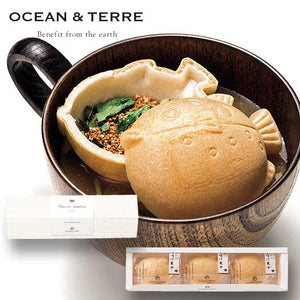  【プチギフト 1000円】 ぷかふぐ最中味噌汁セット
和風 詰合せ ふぐ OCEAN＆TERRE おしゃれ お礼 敬老の日 手土産 プレゼント