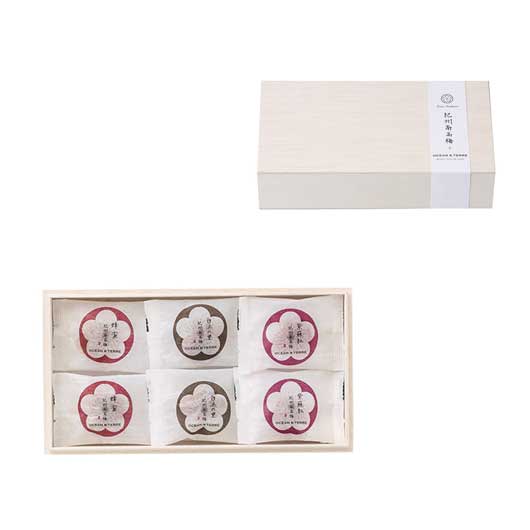 【包装】Ｐｒｅｍｉｕｍ　紀州南高梅　６粒　木箱入り画像5