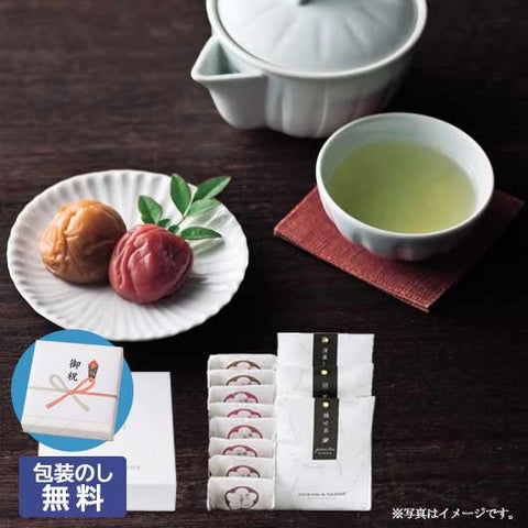  【包装】Ｐｒｅｍｉｕｍ　紀州南高梅＆日本茶セットＦ