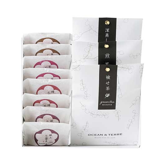 【お中元】Ｐｒｅｍｉｕｍ　紀州南高梅＆日本茶セットＦ画像9