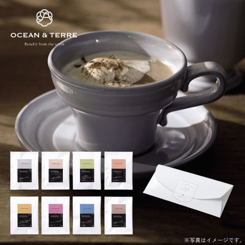  【プチギフト 1000円】 Ｃａｆé セット
インスタント コーヒー 詰合せ 熨斗 お礼 ご挨拶 手土産 OCEAN＆TERRE おしゃれ