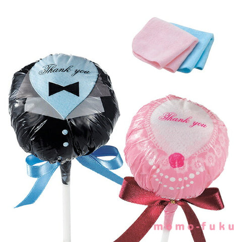  【プチギフト 300円】チュッパタオル
結婚式 タオル 引き出物 かわいい 面白い ありがとう キャンディ