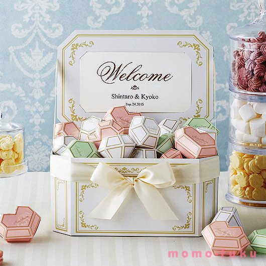 ジュエルボックス（ハートクッキー）ウエルカムオブジェ48個セット画像3