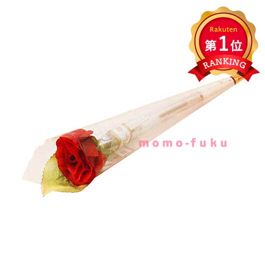  【プチギフト 300円】 プチローズペン 単品
バラ 造花 雑貨 文具 ボールペン 卒業式 結婚式 人気 １位 上品 
