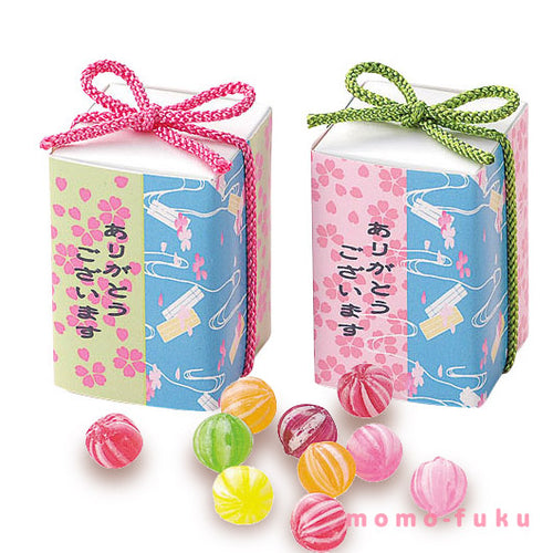 【プチギフト 300円】 桜手まり
和風 かわいい ありがとう お菓子 2種 小箱 手まり飴 カラフル 結婚式 記念品