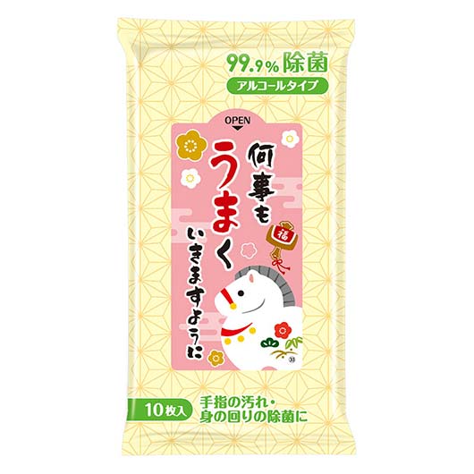 何事もうまくいきますように　９９．９％除菌ウェットティッシュ画像2