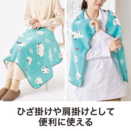 感謝の気持ちです　もふかわシマエナガのブランケット画像7