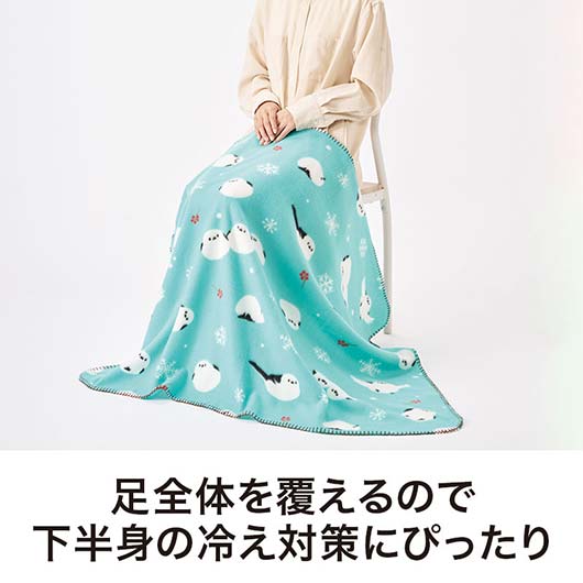 感謝の気持ちです　もふかわシマエナガのビッグブランケット画像6