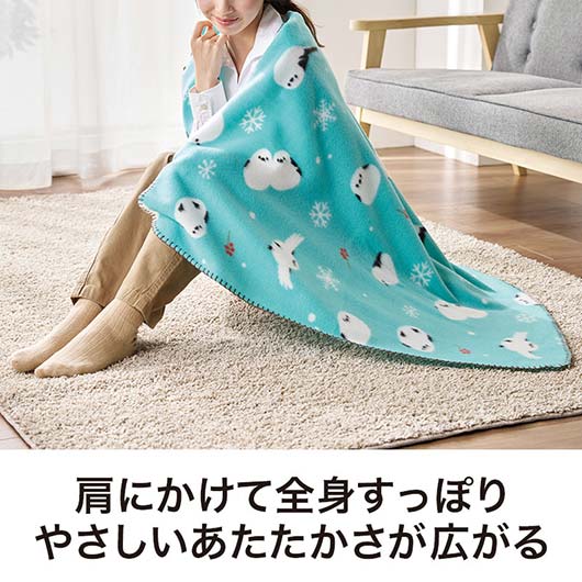 感謝の気持ちです　もふかわシマエナガのビッグブランケット画像7