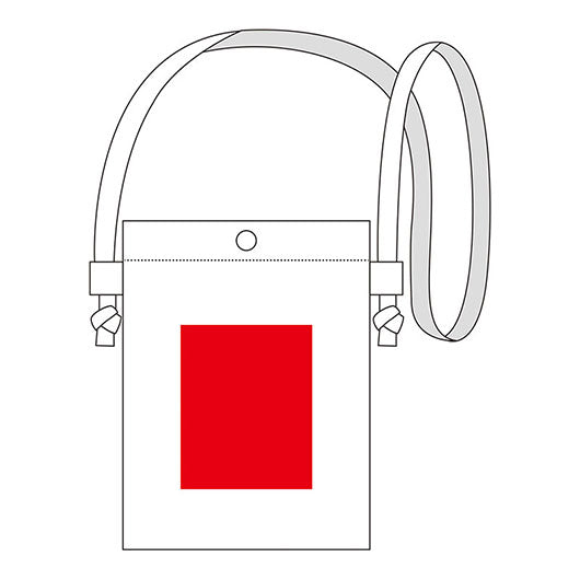 カラモ　コットンスマホサコッシュ　ナチュラル画像10