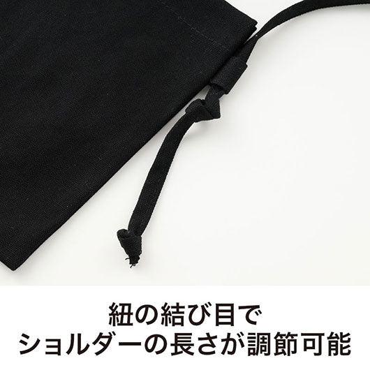 カラモ　コットンスマホサコッシュ　ブラック画像4